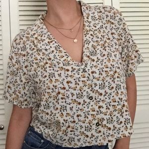 Floral Button Down Top